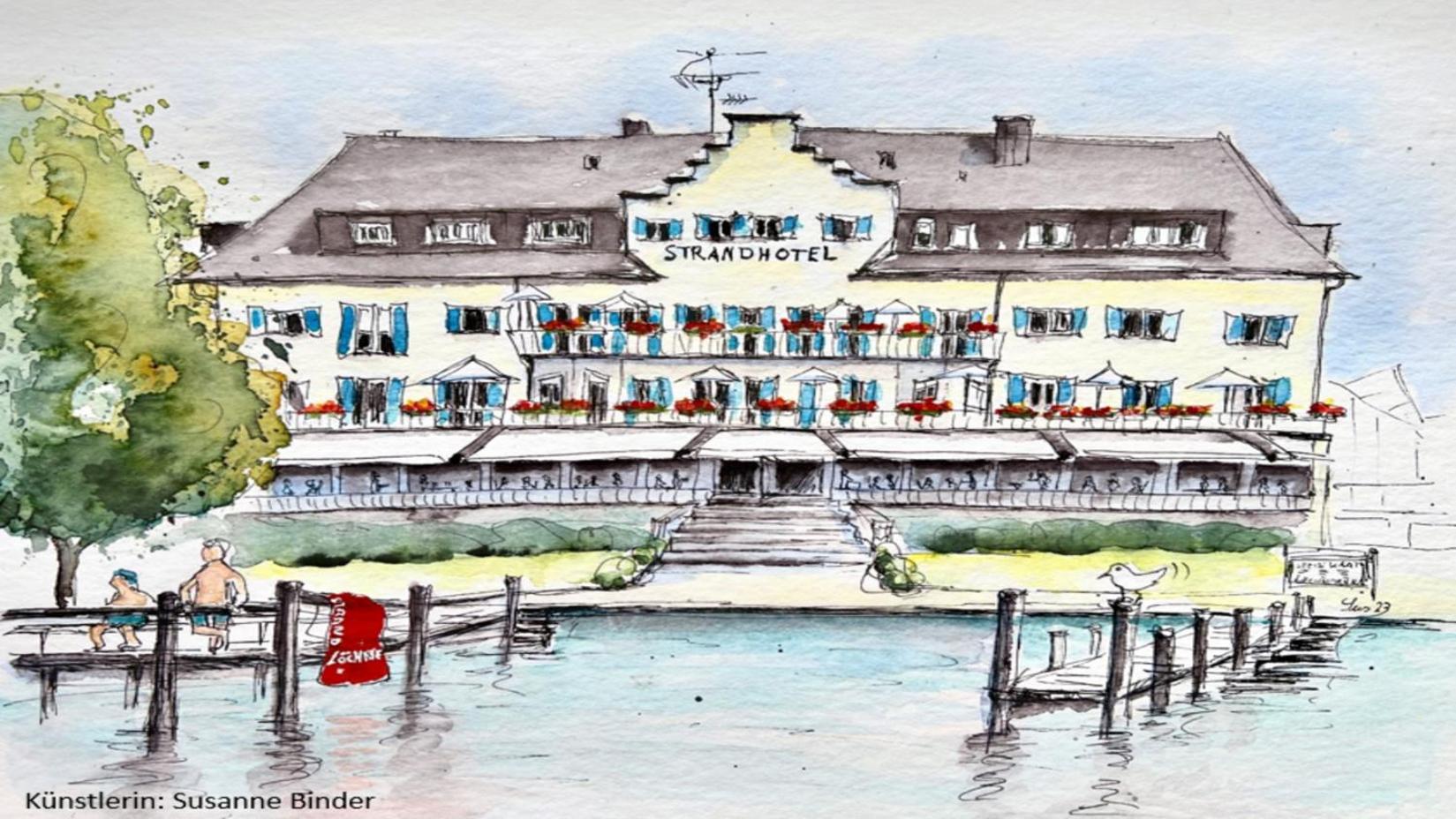 Strandhotel Loechnerhaus ไรเชอเนา ภายนอก รูปภาพ